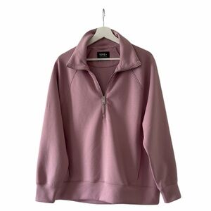 YPB Pink Quarter Zip Sweatshirt Small